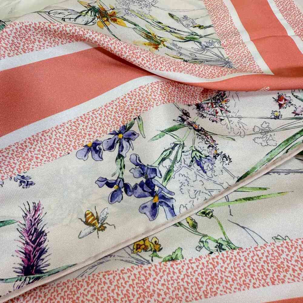 Dior Floral Square Scarf - Picture 6 of 9